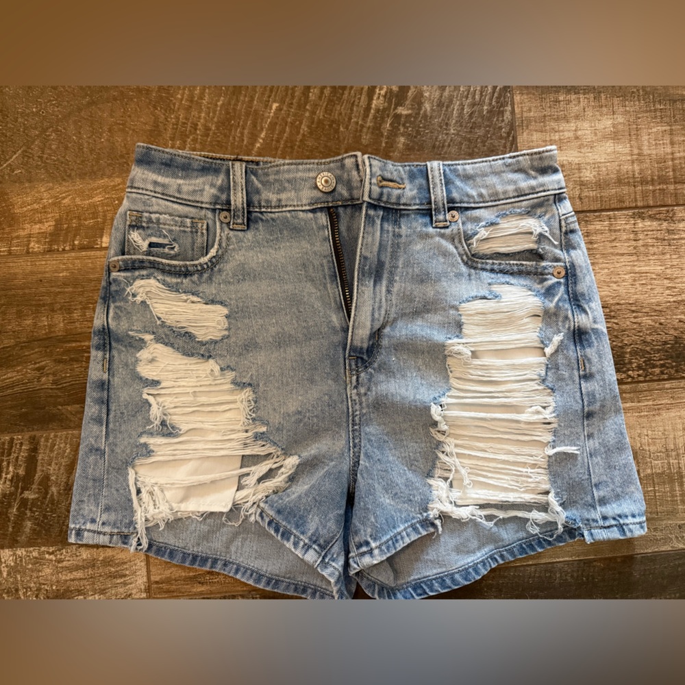 American Eagle Denim Shorts Size 0